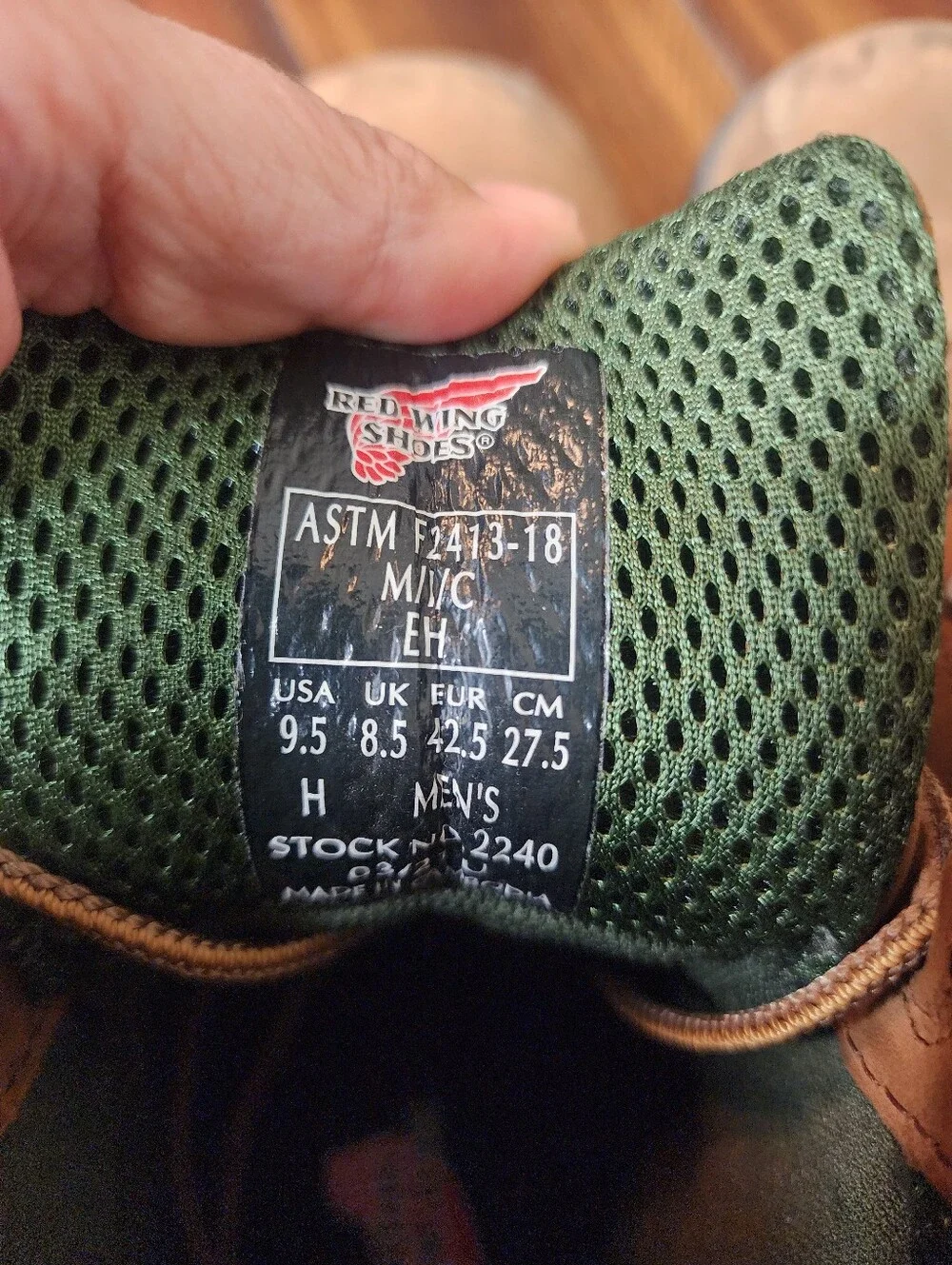 Red Wing King Toe Safety Toe Work Boots | Size 9.5
